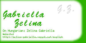 gabriella zelina business card